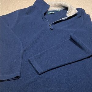 Orvis Men's Deep Blue Zip-Up Sweater